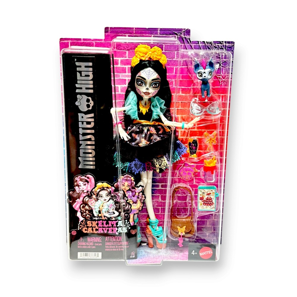 Mattel Monster High Skelita Calaveras Doll  Day of the Dead New